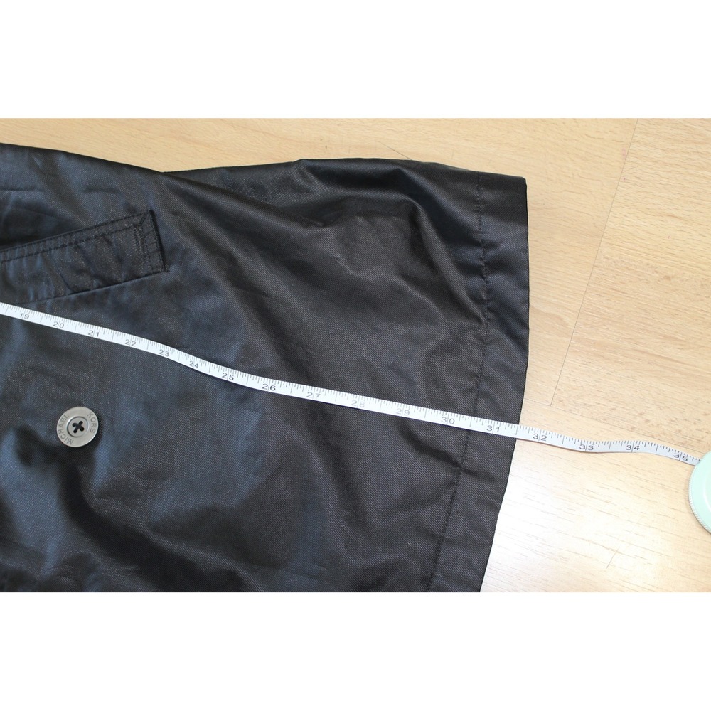 Michael Kors Women Jacket Black Trench Coat Lightweight Rain Jacket XS/P no belt - Picture 6 of 9